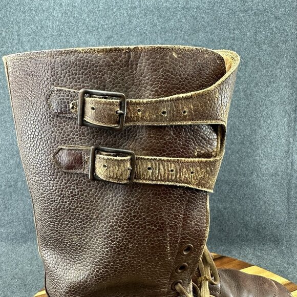 C.W.Horrell WW2 1944 Dated British Army Officer Double Buckled Boots Size 8 - Picture 5 of 16